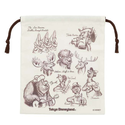 pochette a cordons the country bears tokyo disney resort