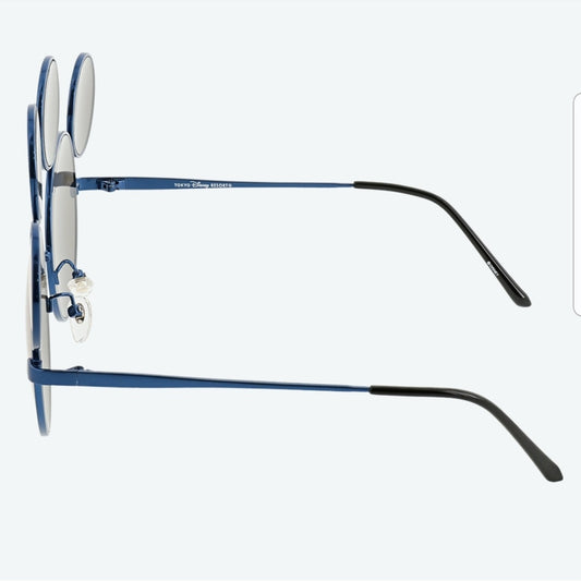 Blue metal adult glasses