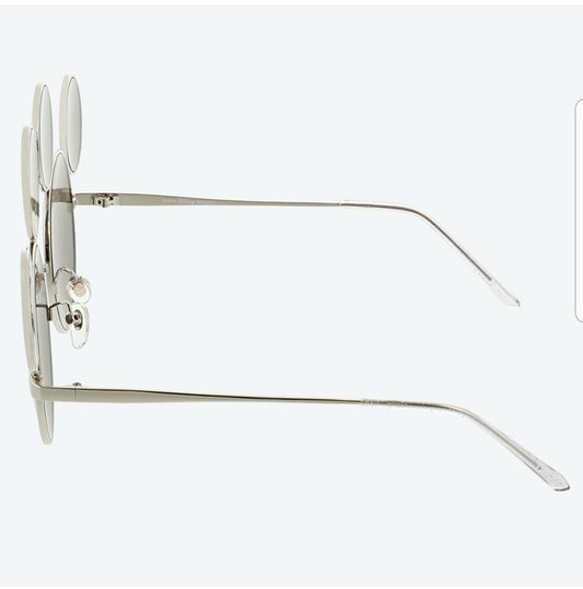 Lunettes Adultes metal effet miroirs