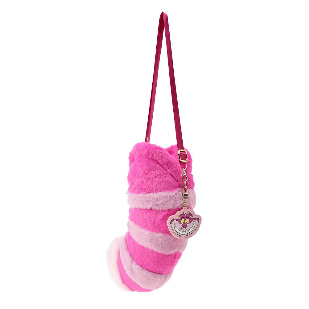 Pochette peluche cheshire avec bijoux de sac