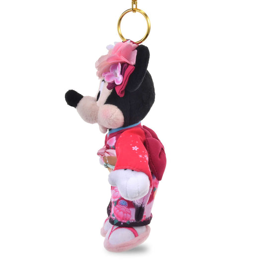 Porte cles peluche minnie kimono