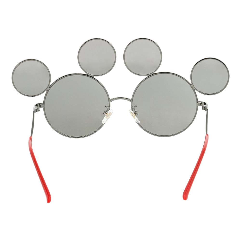 Lunettes grises et rouges