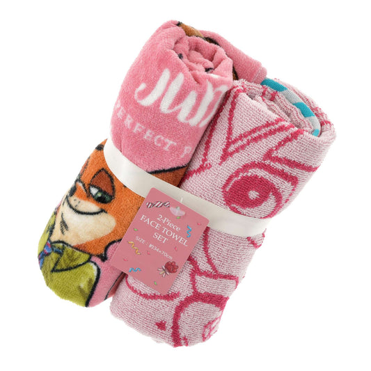 Lot de 2 serviettes zootopie judy et nick
