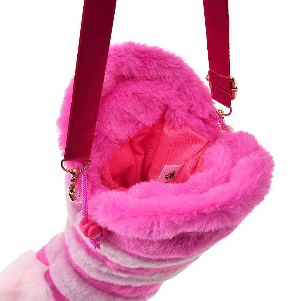 Pochette peluche cheshire avec bijoux de sac
