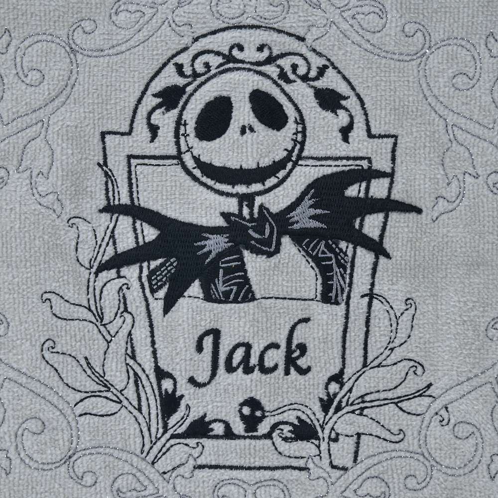 Mini serviette brodée jack skellington