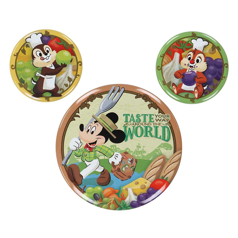 Lot de 3 badges Food and wine 2025