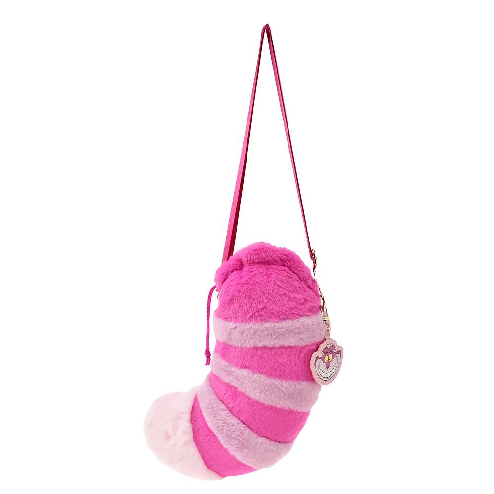 Pochette peluche cheshire avec bijoux de sac