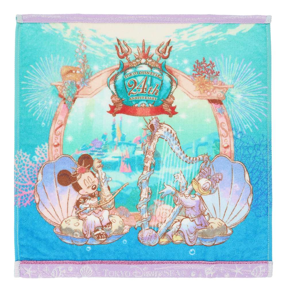 Serviette anniversaire 24 ans tokyo disney sea