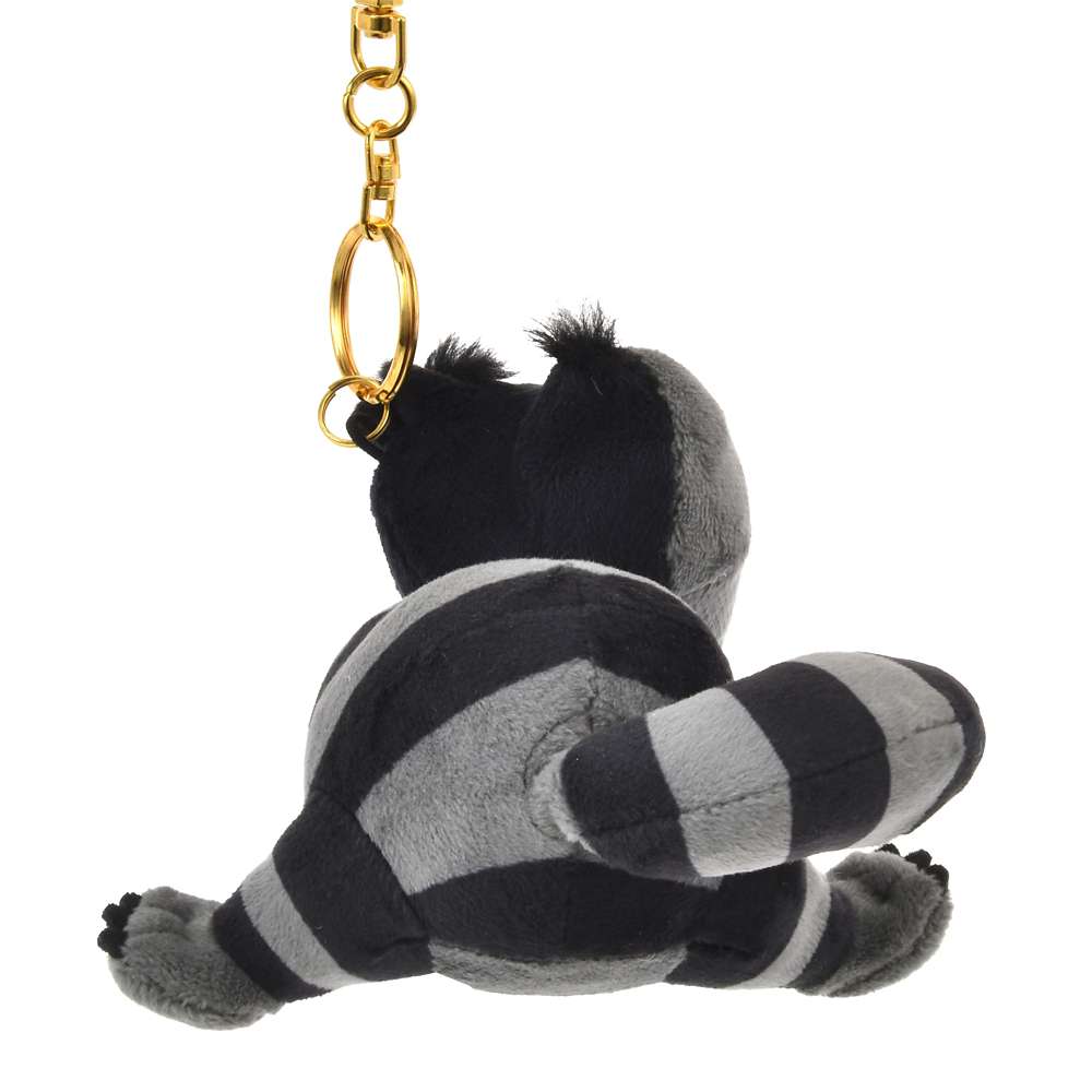 Porte clés peluche cheshire black phosphorescent
