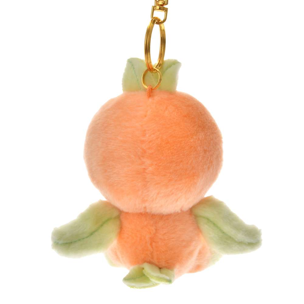 Orange bird plush keychain