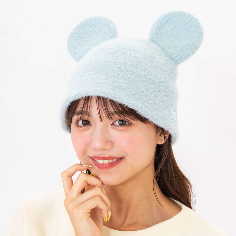 Chapeau mickey bleu strass
