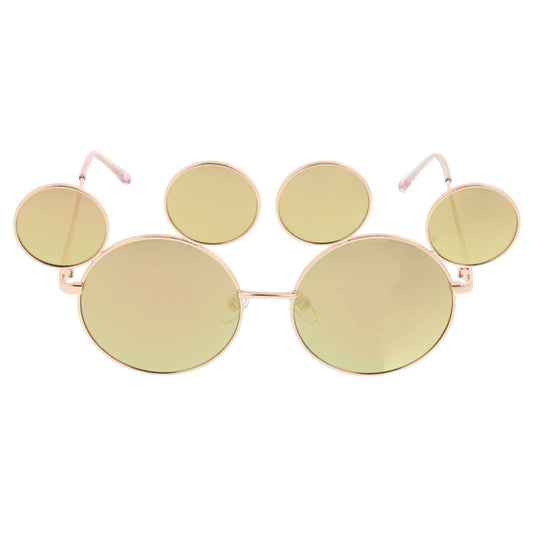 Lunettes mickey miroir rose gold