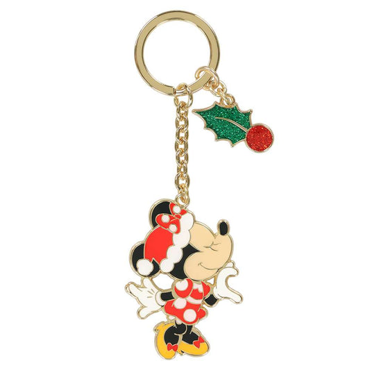 2 porte clés mickey et minnie christmas 2025