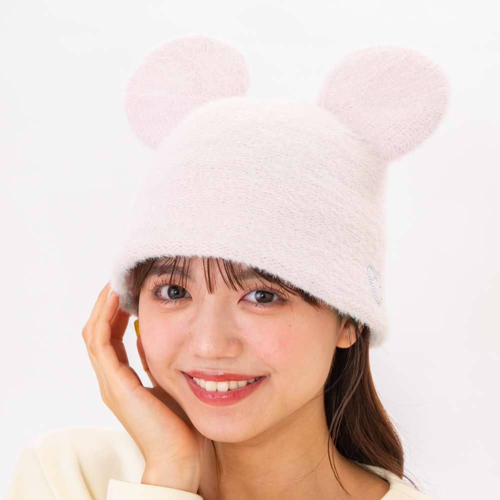 Chapeau mickey rose strass