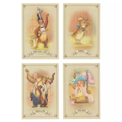 lot de 11 cartes postale the country bears tokyo disney resort