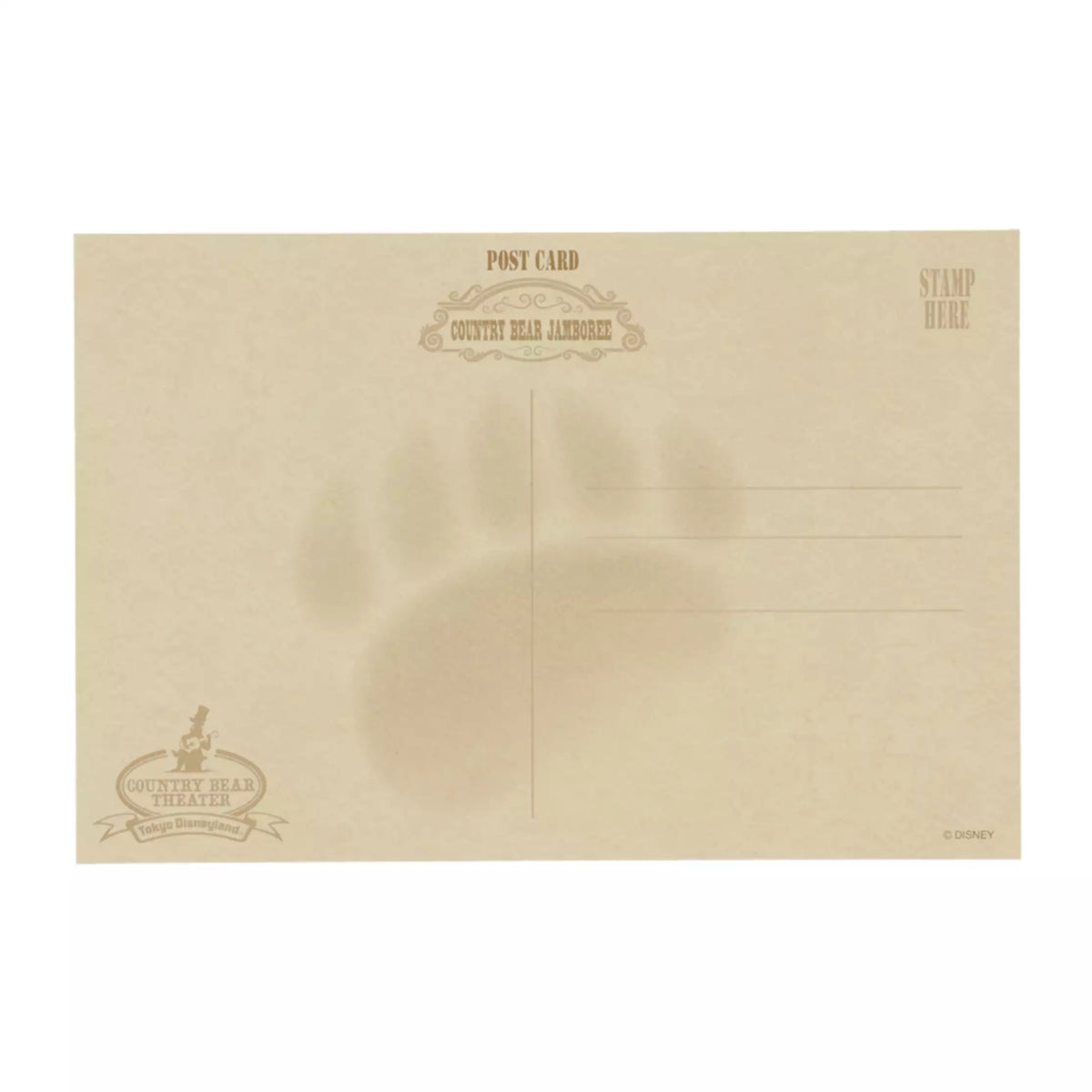 lot de 11 cartes postale the country bears tokyo disney resort