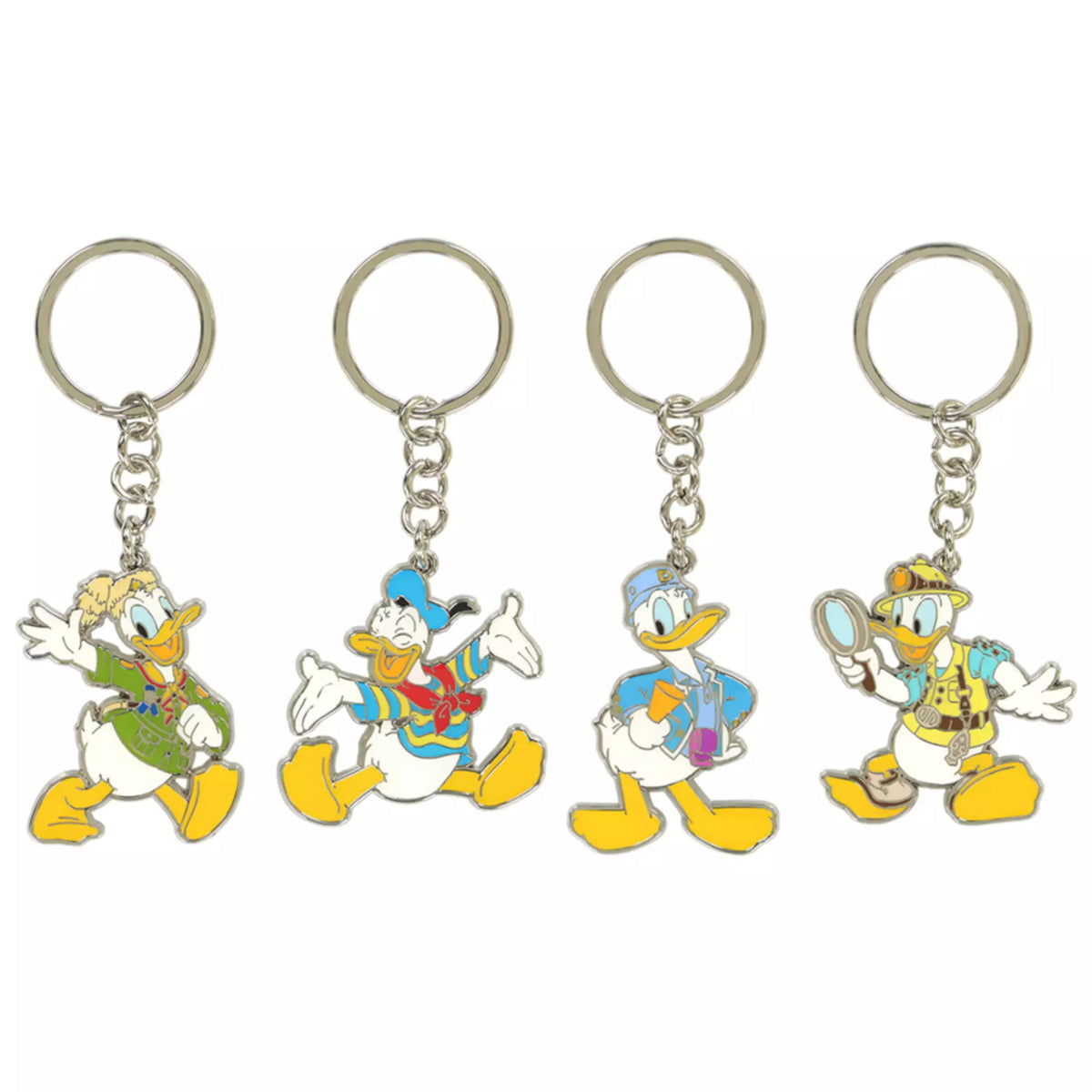 lot de 4 porte cles donald duck tokyo disney resort
