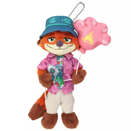 porte cles peluche nick zootopia world  tokyo disney resort