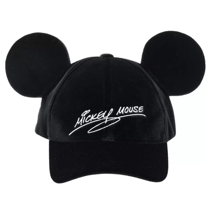 casquette signature mickey en velours noir tokyo disney resort