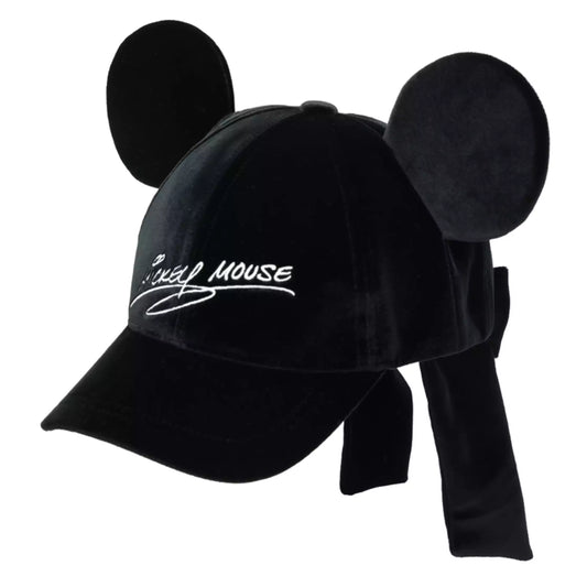 casquette signature mickey en velours noir tokyo disney resort