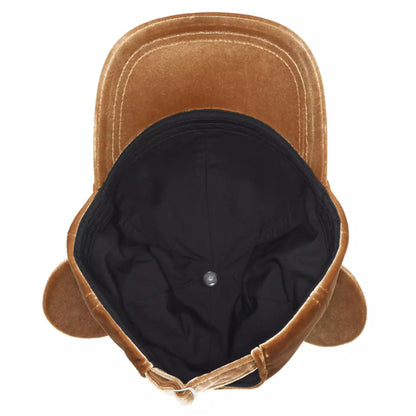 casquette signature mickey en velours marron tokyo disney resort