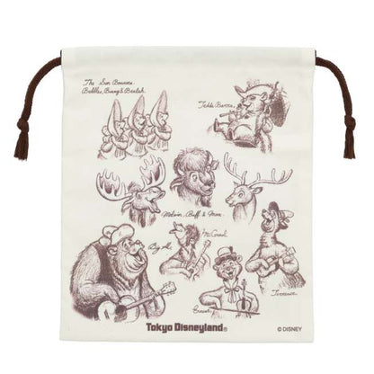 pochette a cordons the country bears tokyo disney resort