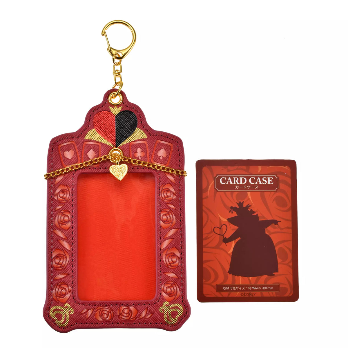 porte cartes la reine de coeur alice au pays des merveilles disney  store japon