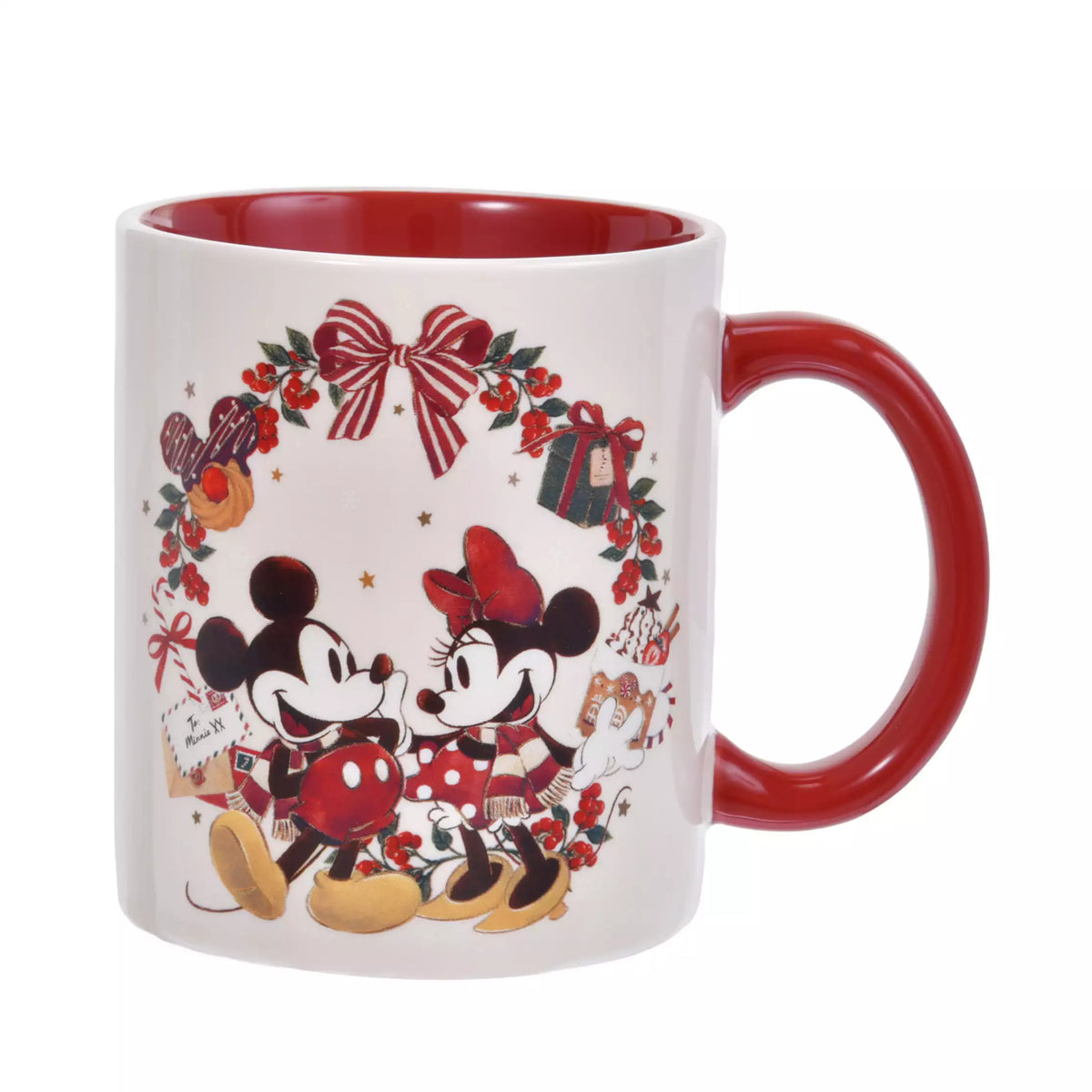 mug/boite cadeau mickey et minnie mouse holiday gift disney store japon