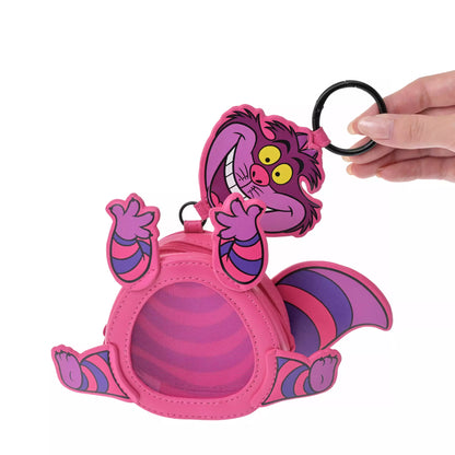 Pochette cheshire cat avec mousqueton disney store japon