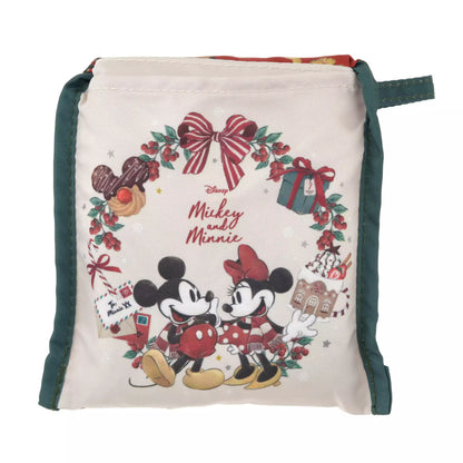 sac shopping rétractable mickey et minnie mouse holiday gift disney store japon