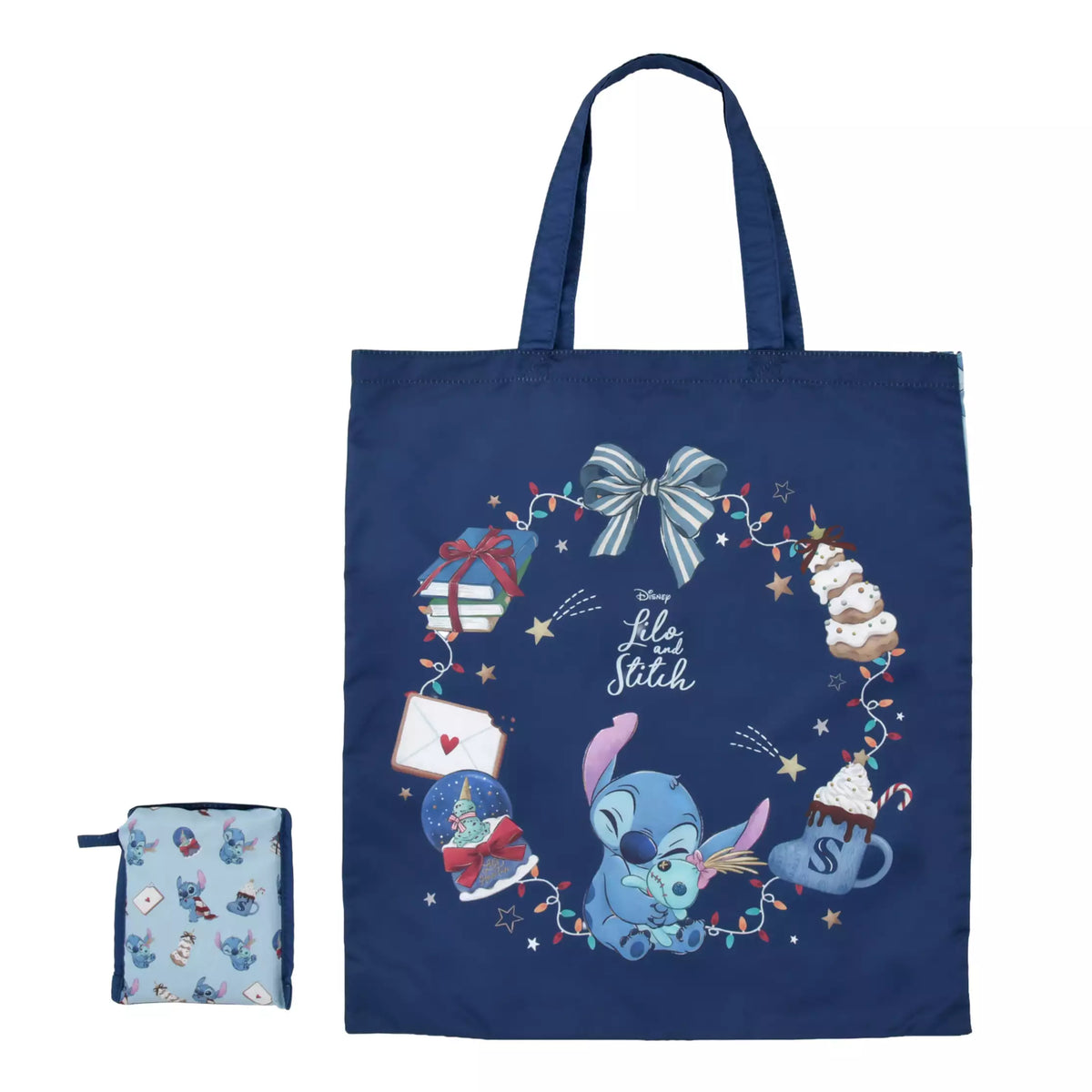 sac shopping rétractable stitch holiday gift disney store japon