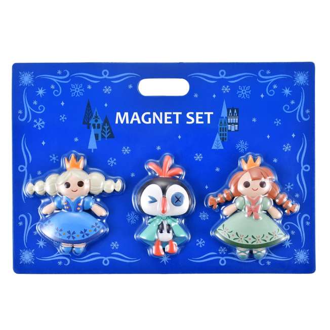 lot de 3 aimants la reine des neiges noel 2026 disney store japon