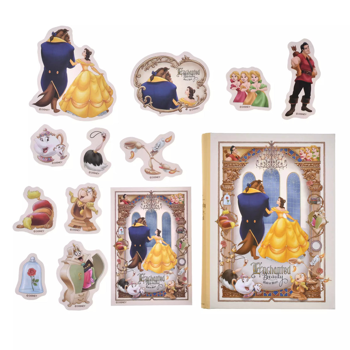coffrets d 'autocollants - La Belle et la Bête 35th disney store japon