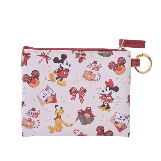 pochette avec mousqueton mickey et minnie mouse  holiday gift disney store japon