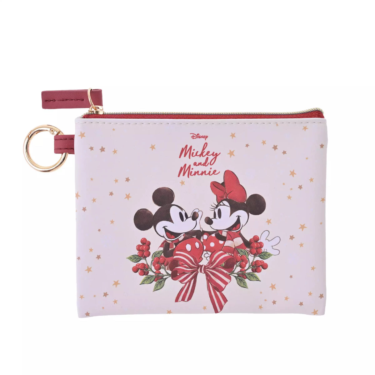 pochette avec mousqueton mickey et minnie mouse  holiday gift disney store japon