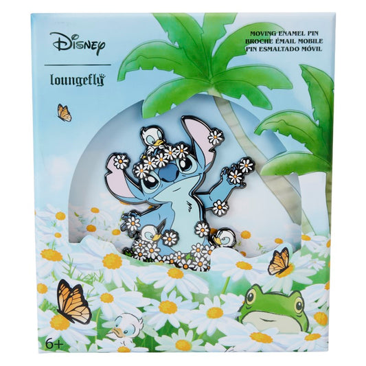 Disney Loungefly Collector Box Pin Lilo And Stitch Springtime Stitch