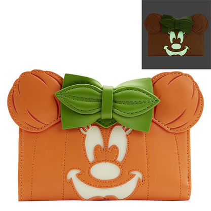 Loungefly Portefeuille Glow Face Pumpkin Minnie