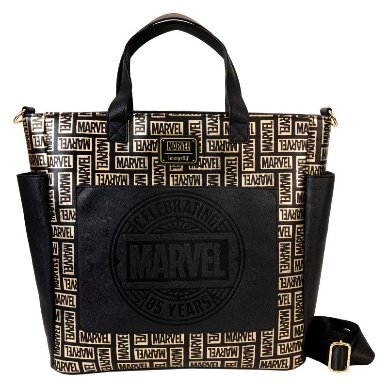 Loungefly Mini Sac A Dos Convertible Marvel Gold Logo