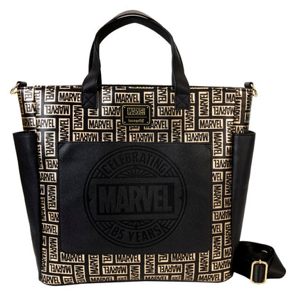 Loungefly Mini Sac A Dos Convertible Marvel Gold Logo