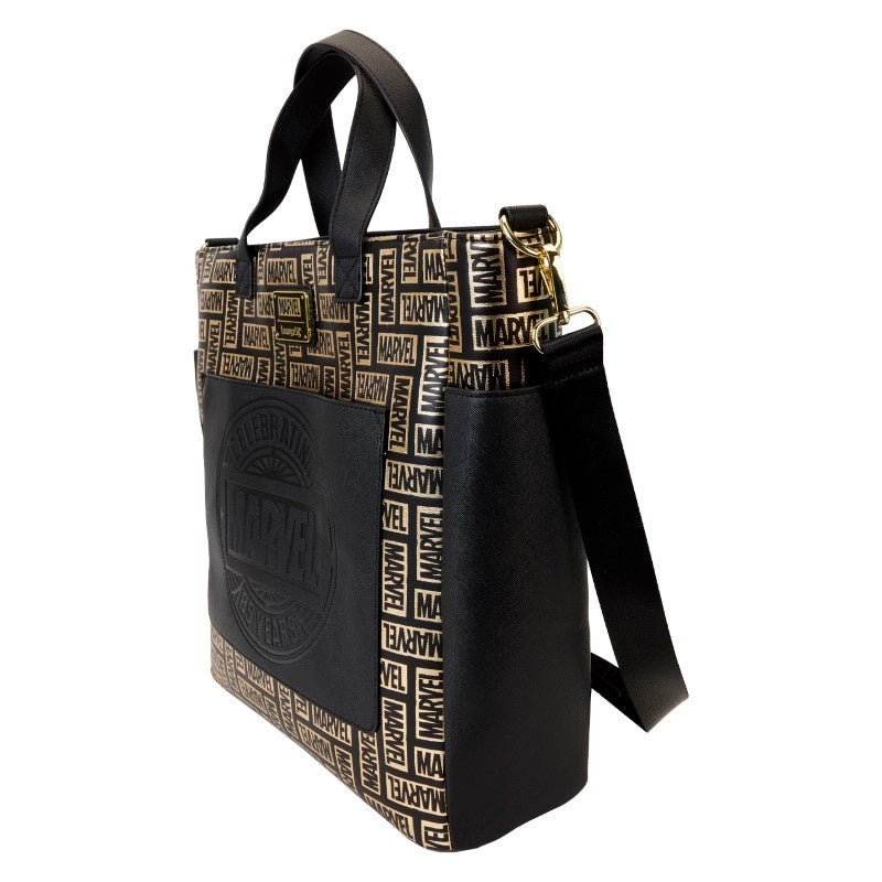 Loungefly Mini Sac A Dos Convertible Marvel Gold Logo