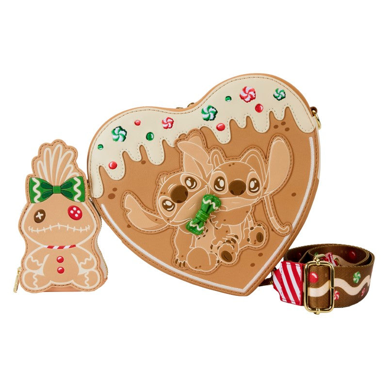 Loungefly Angel And Stitch Gingerbread Heart