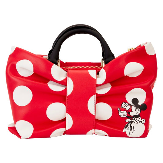 Loungefly Sac A Main Minnie Rocks The Dots Figural Bow