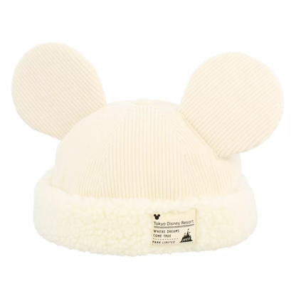 Chapeau Mickey velours beige