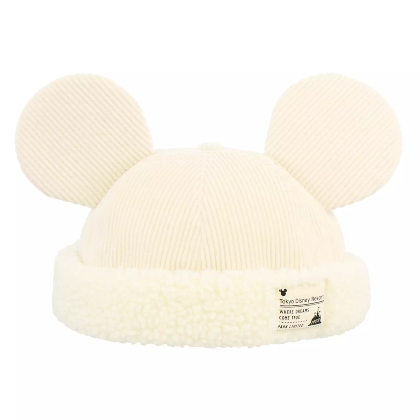 Chapeau Mickey velours beige