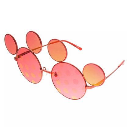 Lunettes Mickey rouge/corail métal