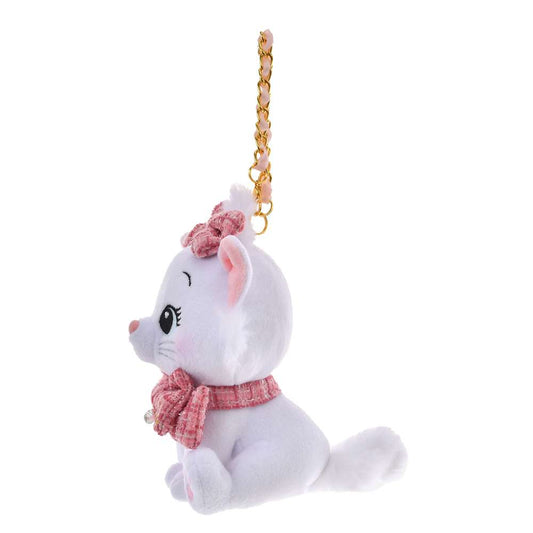 Porte clés peluche Marie style tweed
