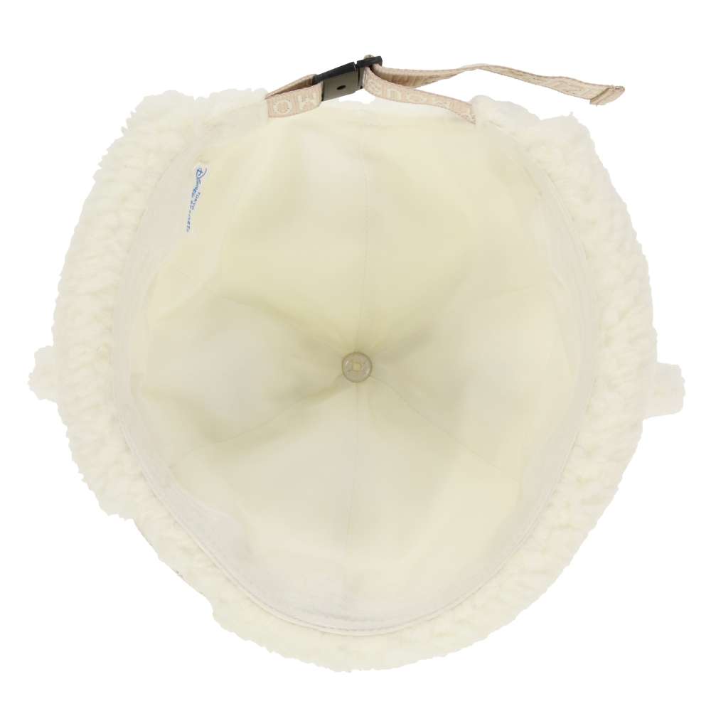 Bonnet mickey peluche blanc