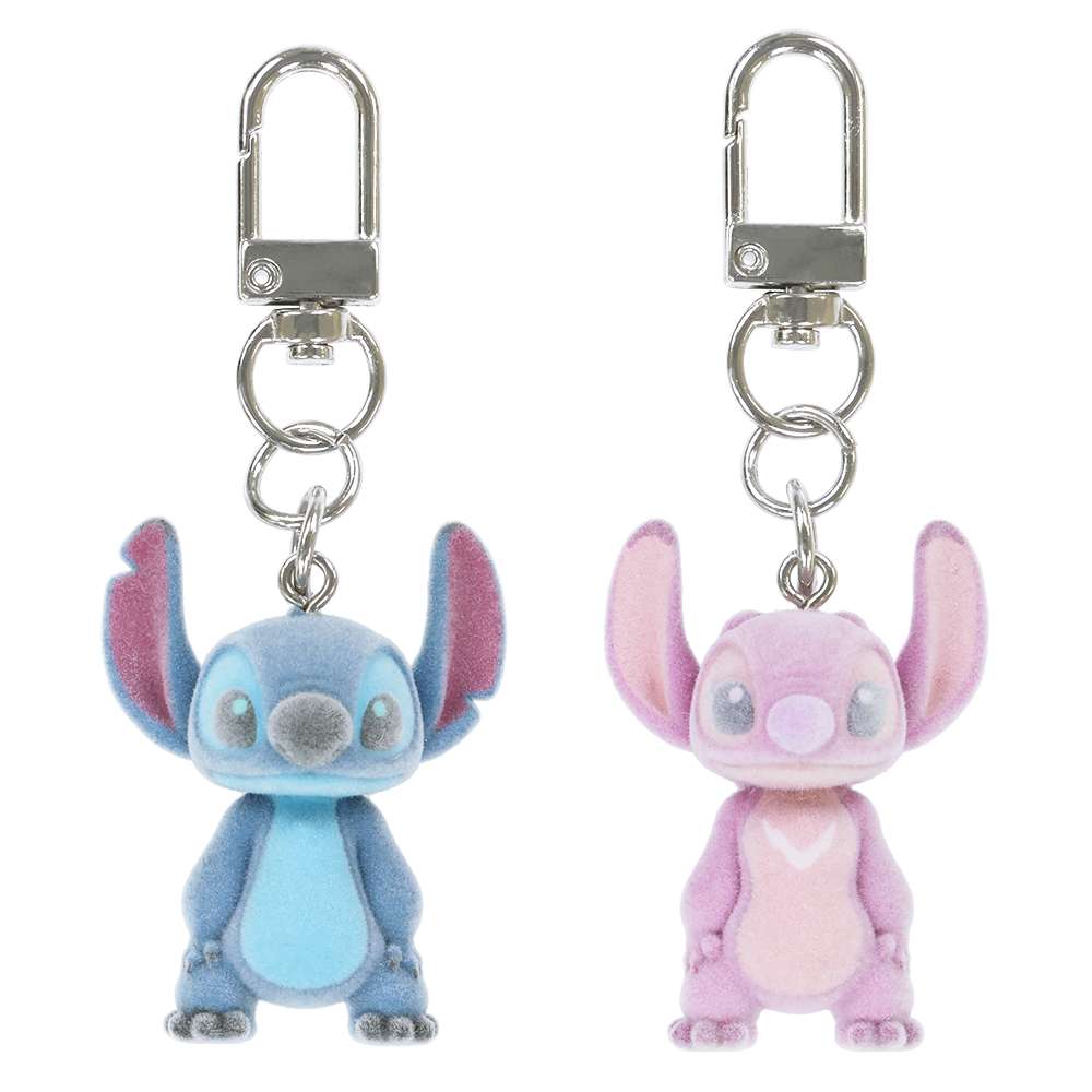 Lot de 2 porte cles stitch et angel