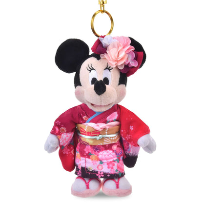 Porte cles peluche minnie kimono