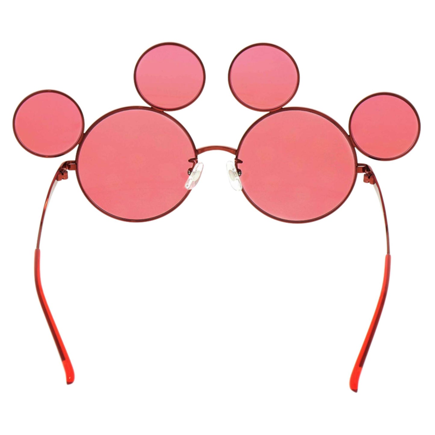 Lunettes corail et rouge
